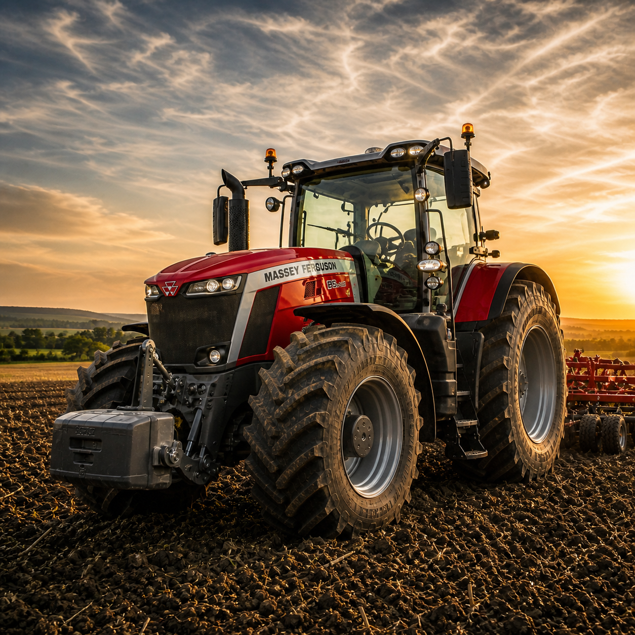 Bei Bullwerk UG entstehen maßgefertigte Massey Ferguson Bulldesk Tische, handgefertigt in Ostfriesland, individuell für Serien 5s–9s und 5000–8000.