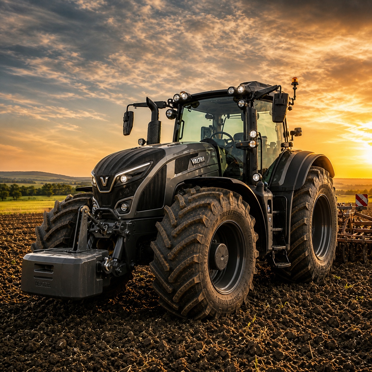 Bullwerk UG fertigt Valtra Bulldesk Tische in Ostfriesland, maßgeschneidert für N, Q, S und T Serien mit USB, Haltern und individuellem Design.